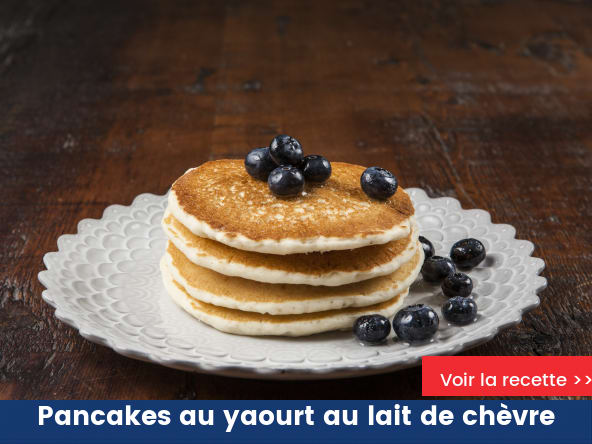 Pancakes au yaourt au lait de chèvre